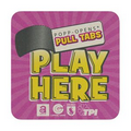 4" Square 80pt Heavyweight Full Color Pulp Board Paper Coaster